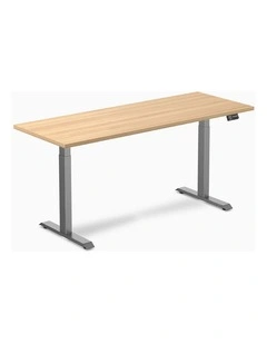 Dual Melamine Sit Stand Desk 2000x750mm in Multi