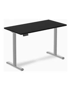 Single Sit Stand Desk 1500x750mm in Black/Grey