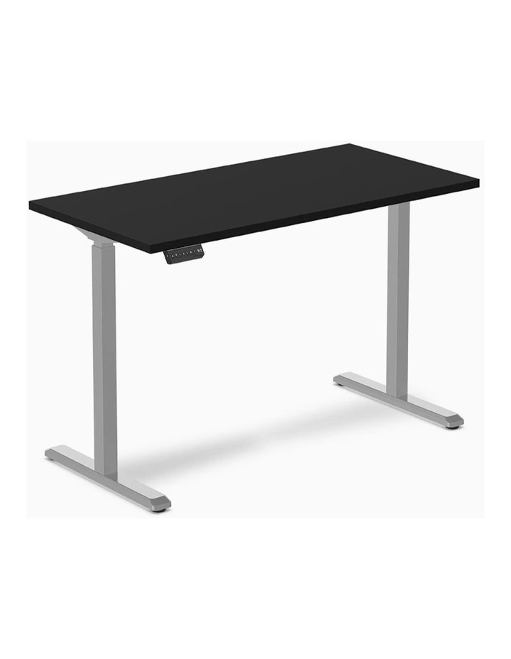 Single Sit Stand Desk 1500x750mm in Black/Grey image 1