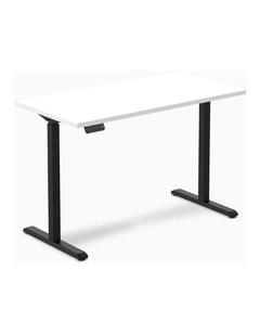 Single Sit Stand Desk 1500x750mm in White/Black