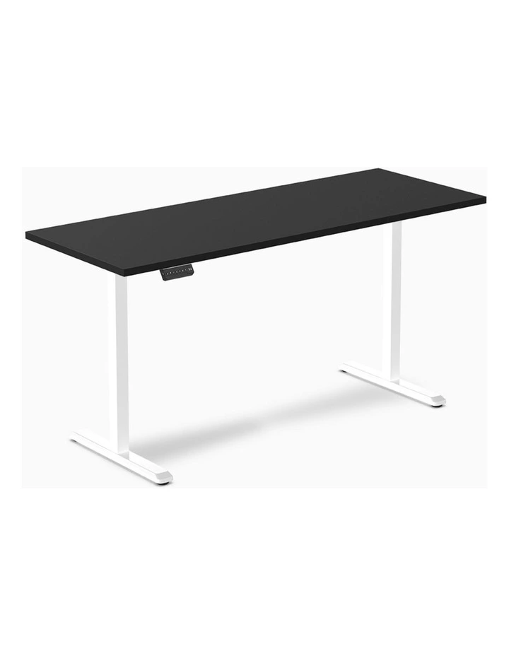 Single Sit Stand Desk 2000x750mm in Black/White image 1