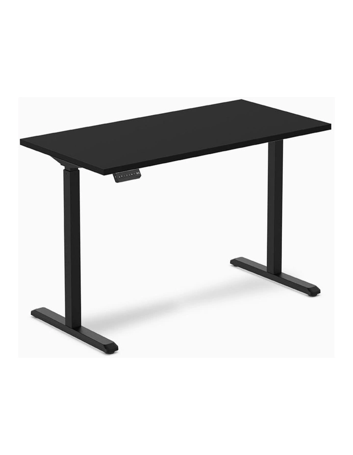 Single Sit Stand Desk 1500x750mm in Black/Black image 1