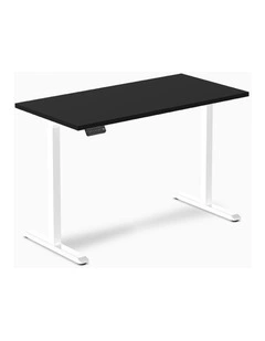 Single Sit Stand Desk 1500x750mm in Black/White