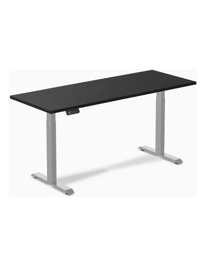 Single Sit Stand Desk 2000x750mm in Black/Grey image 1