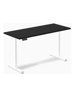 Single Sit Stand Desk 1800x750mm in Black/White