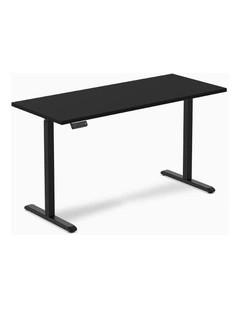 Single Sit Stand Desk 1800x750mm in Black/Black