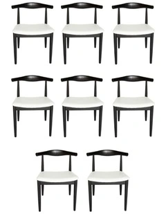 Pack of 8, Replica Hans Wegner Elbow Chair CH20