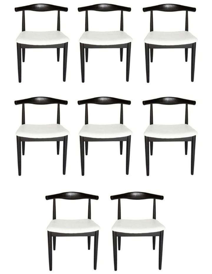 Pack of 8, Replica Hans Wegner Elbow Chair CH20 image 1