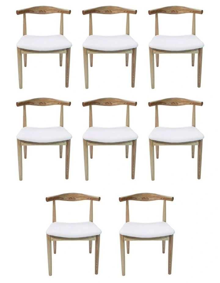 Pack of 8, Replica Hans Wegner Elbow Chair CH20 image 1