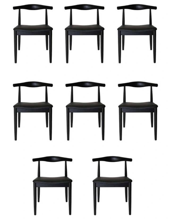 Pack of 8, Replica Hans Wegner Elbow Chair CH20 image 1