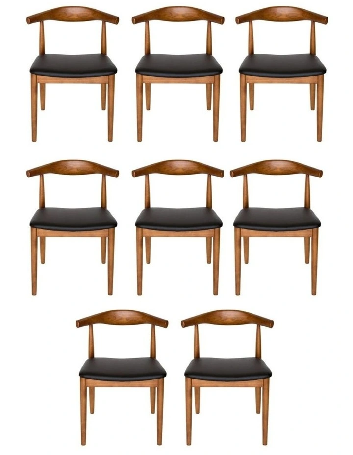 Pack of 8, Replica Hans Wegner Elbow Chair CH20 image 1