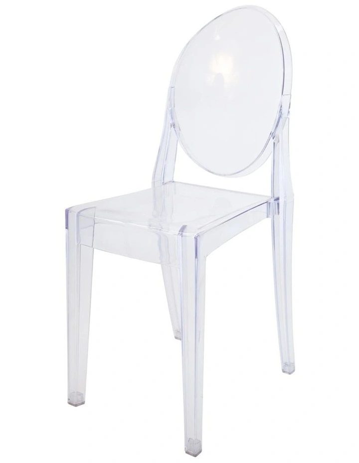 Pack of 4, Replica Philippe Starck Louis Ghost Victoria Chair, Clear image 2