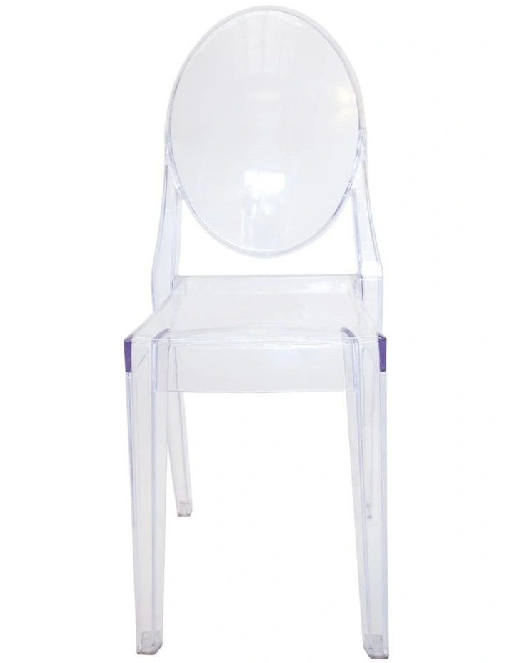 Pack of 4, Replica Philippe Starck Louis Ghost Victoria Chair, Clear image 3