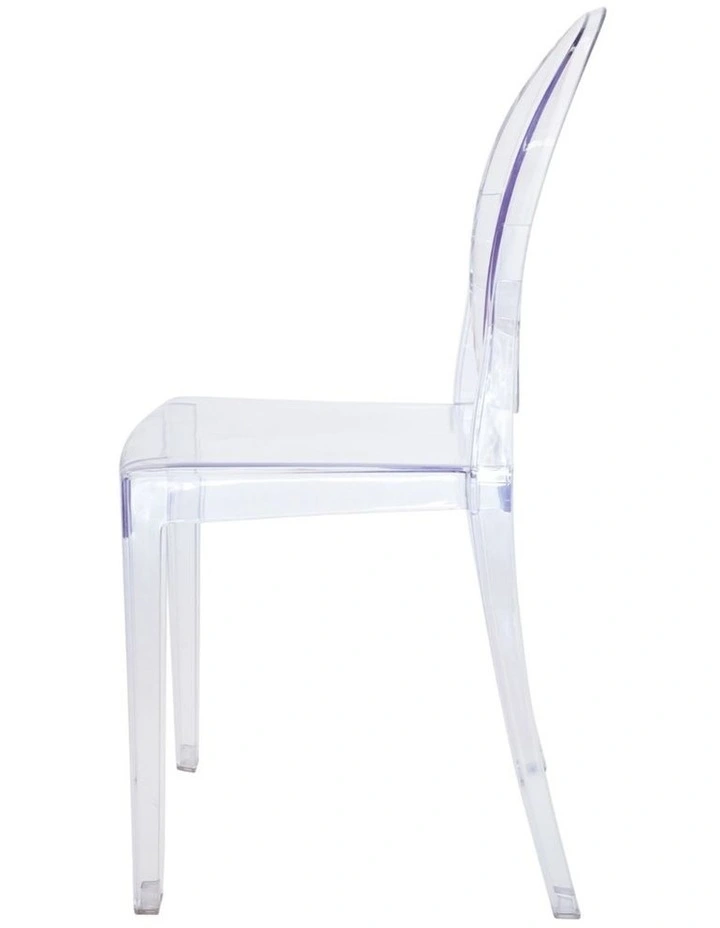 Pack of 4, Replica Philippe Starck Louis Ghost Victoria Chair, Clear image 4