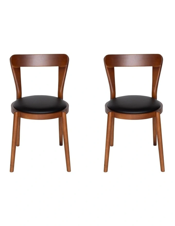 Pack of 2, Replica Passoni Pagaia Dining Chair, PU Leather image 1