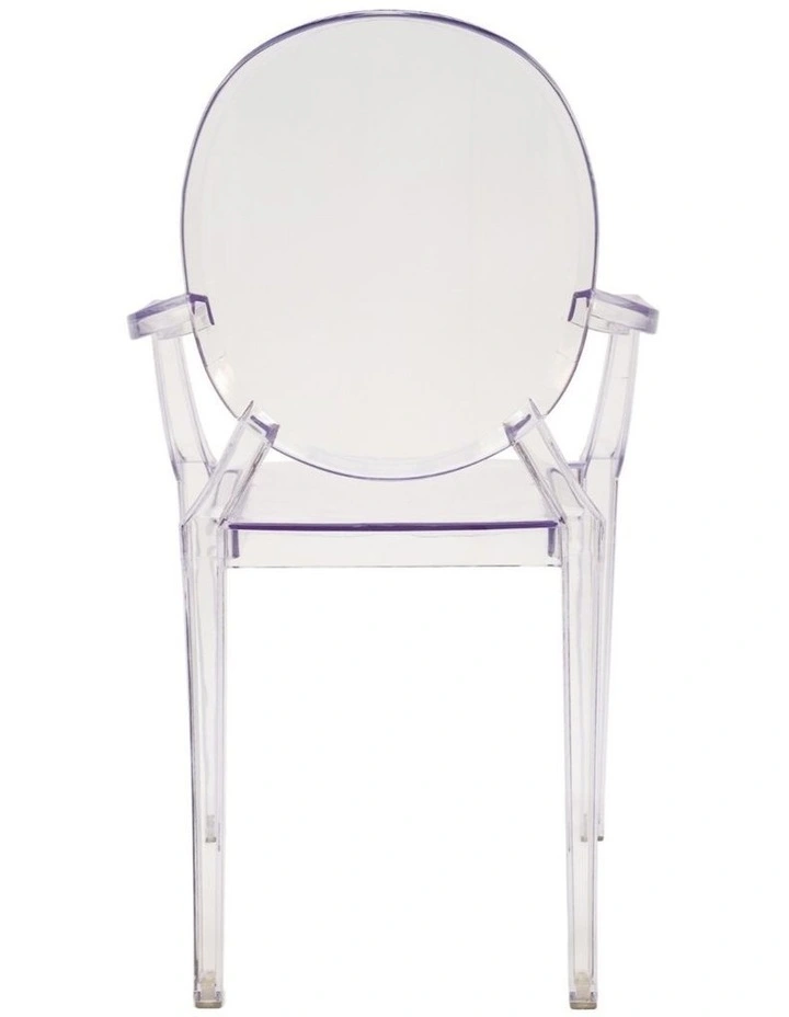 Pack of 4, Replica Philippe Starck Louis Ghost Arm Chair, Clear image 5