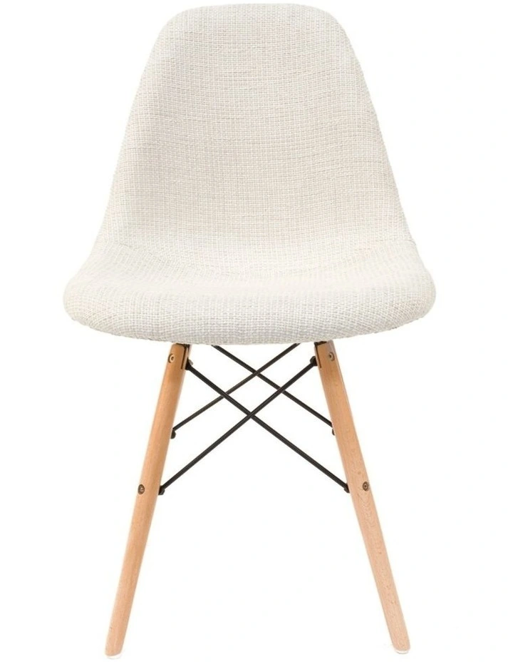 Replica Eames DSW Eiffel Chair, Fabric & Natural image 1