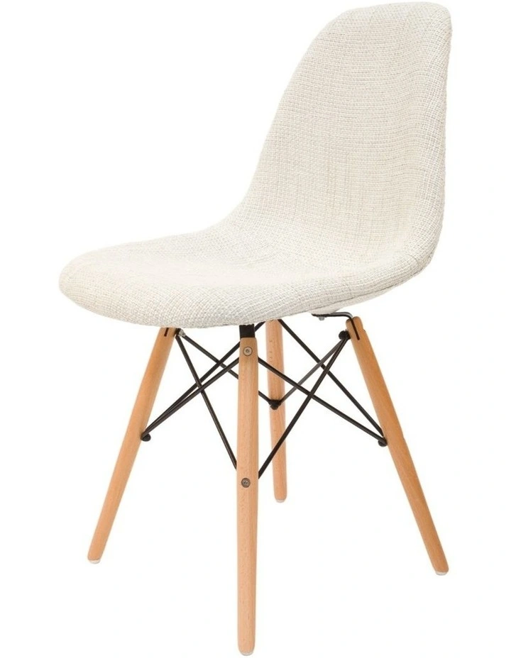Replica Eames DSW Eiffel Chair, Fabric & Natural image 2