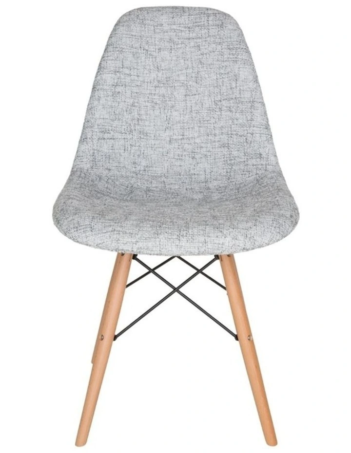 Replica Eames DSW Eiffel Chair, Fabric & Natural image 1