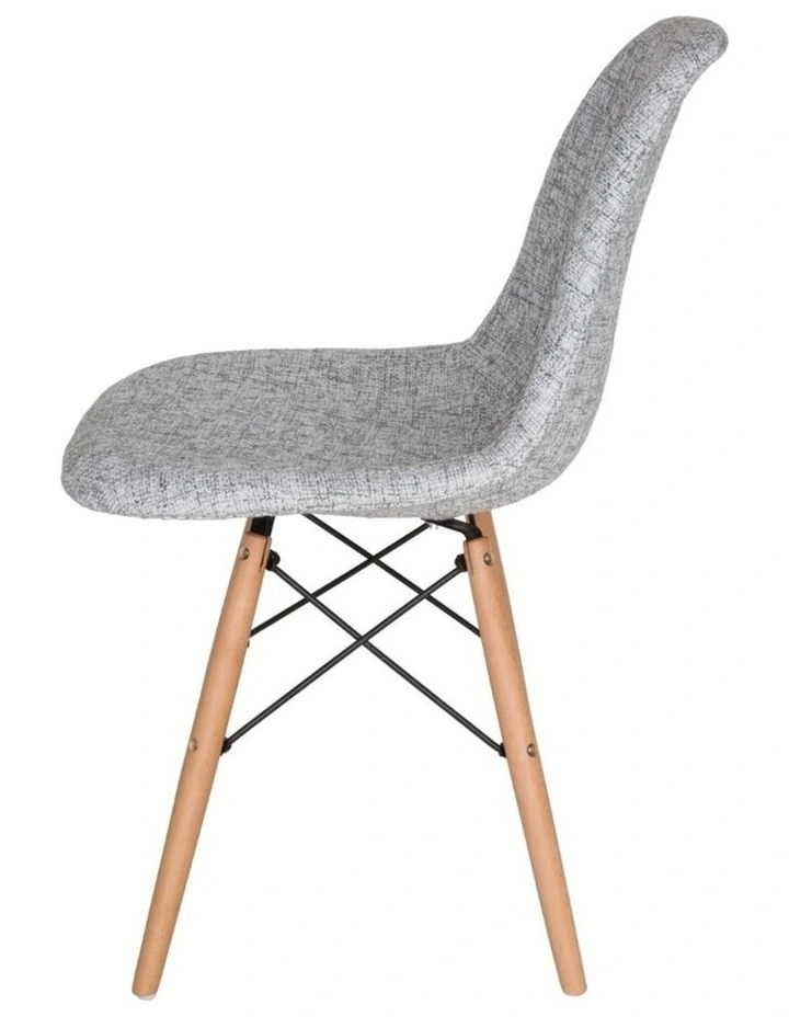 Replica Eames DSW Eiffel Chair, Fabric & Natural image 3