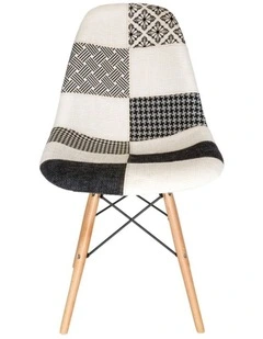 Replica Eames DSW Eiffel Chair, Fabric & Natural