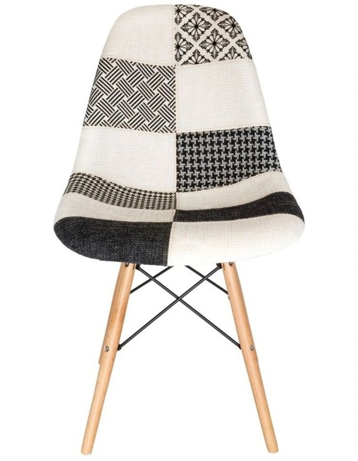 Replica Eames DSW Eiffel Chair, Fabric & Natural image 1