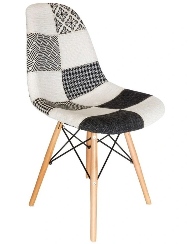 Replica Eames DSW Eiffel Chair, Fabric & Natural image 2