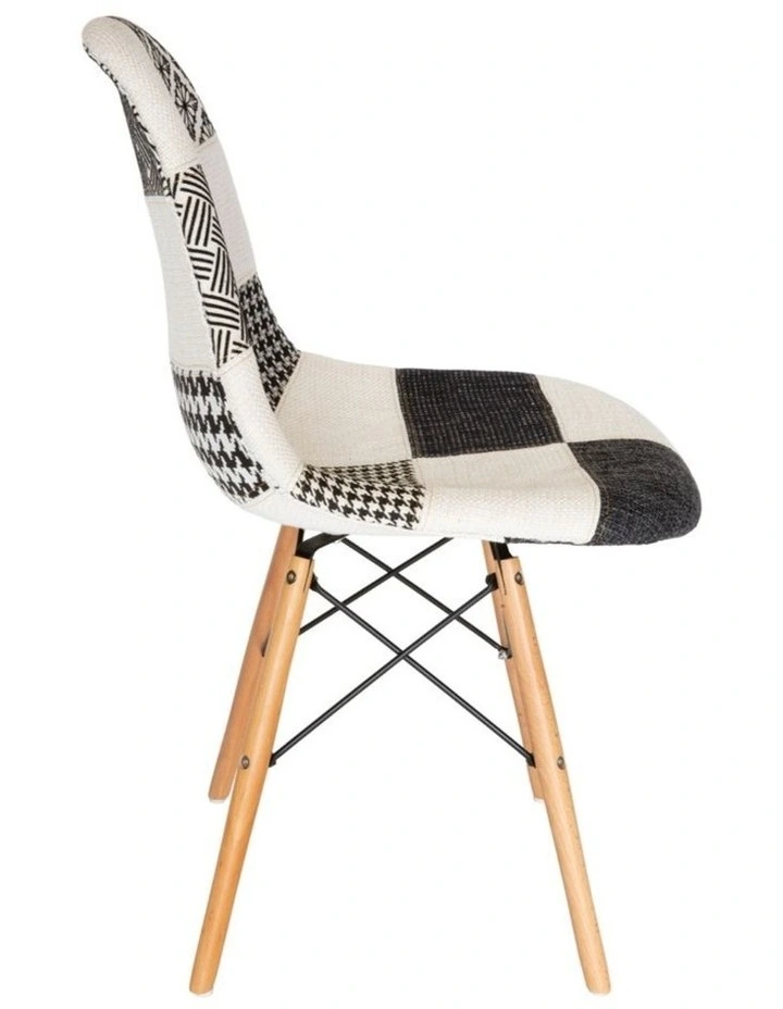 Replica Eames DSW Eiffel Chair, Fabric & Natural image 3