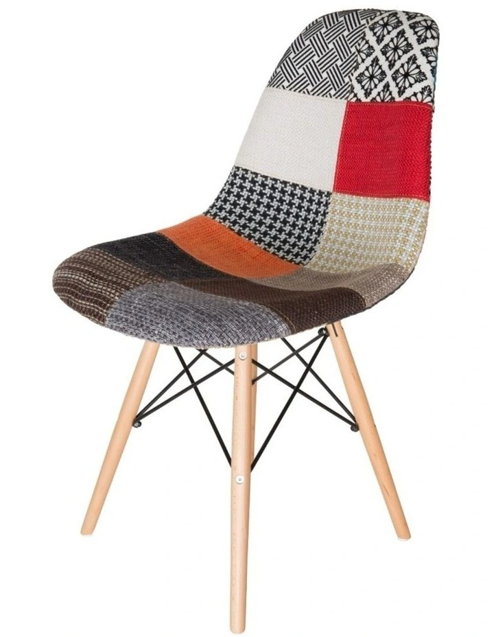 Replica Eames DSW Eiffel Chair, Fabric & Natural image 2