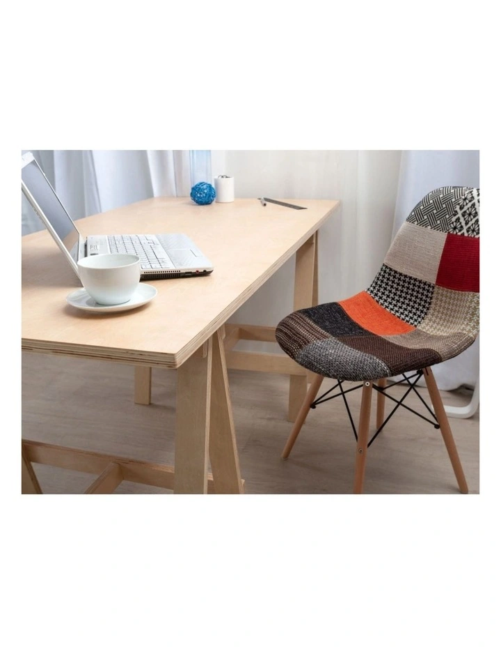 Replica Eames DSW Eiffel Chair, Fabric & Natural image 6