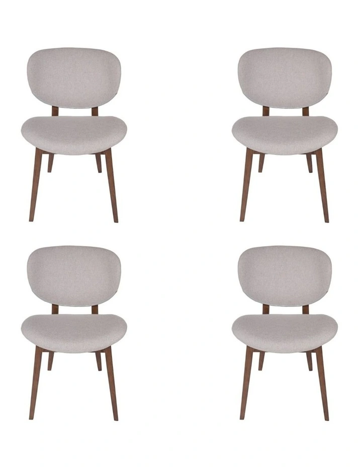 Pack of 4, Nobu Dining Chair, Walnut Legs image 1