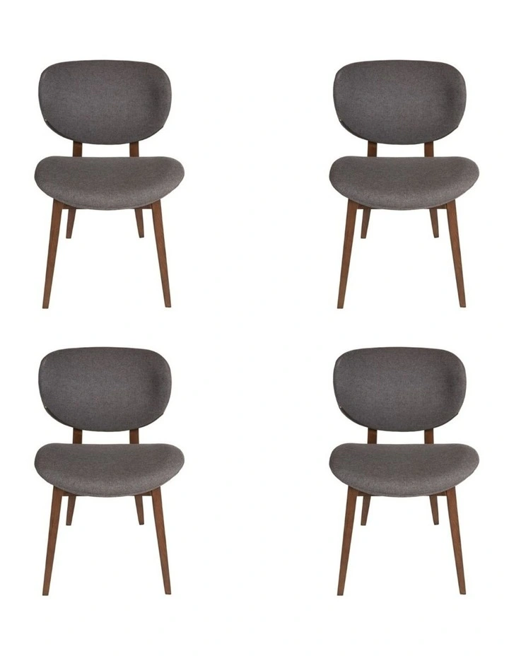 Pack of 4, Nobu Dining Chair, Walnut Legs image 1