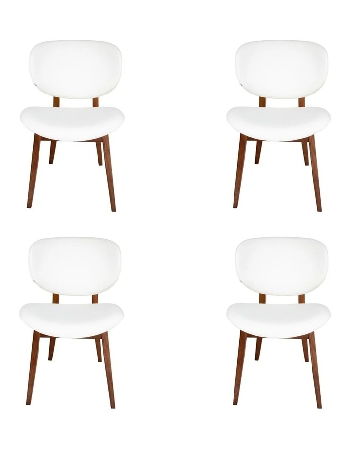 Pack of 4, Nobu Dining Chair, Walnut Legs image 1