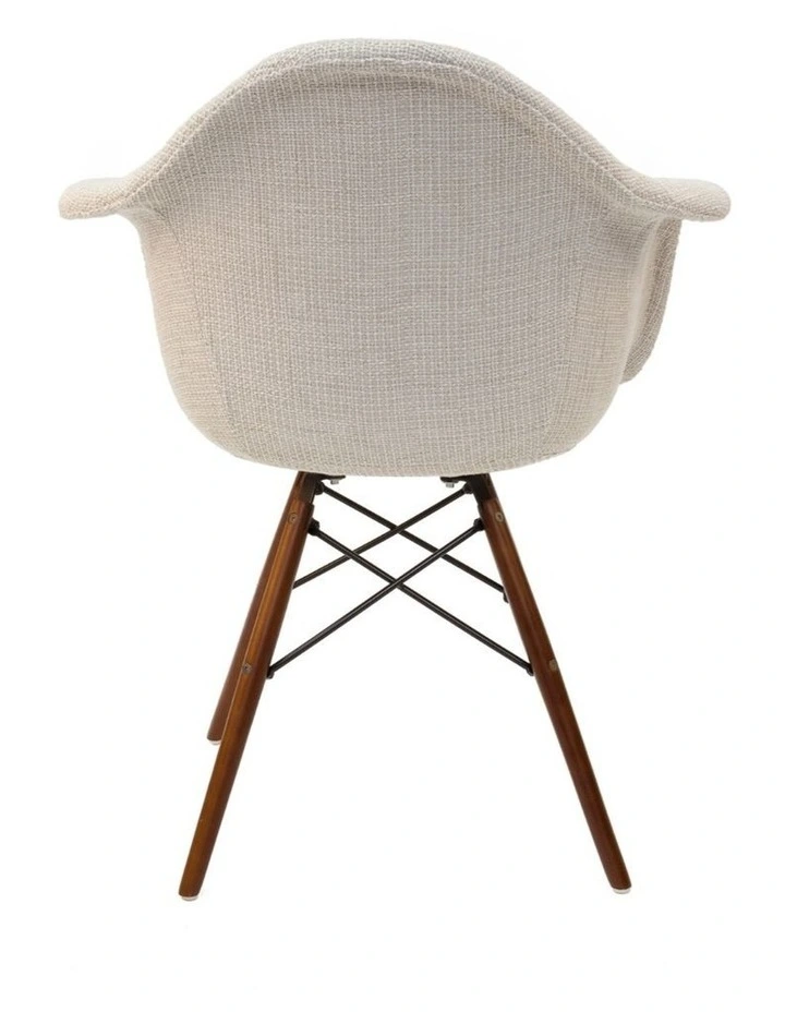 Replica Eames DAW Eiffel Chair, Fabric & Walnut image 4