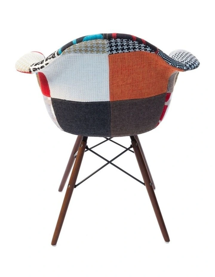 Replica Eames DAW Eiffel Chair, Fabric & Walnut image 5