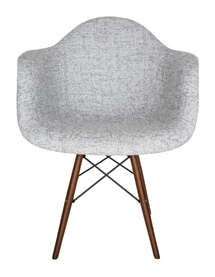 Replica Eames DAW Eiffel Chair, Fabric & Walnut image 1