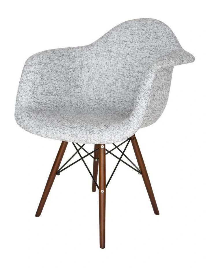 Replica Eames DAW Eiffel Chair, Fabric & Walnut image 2