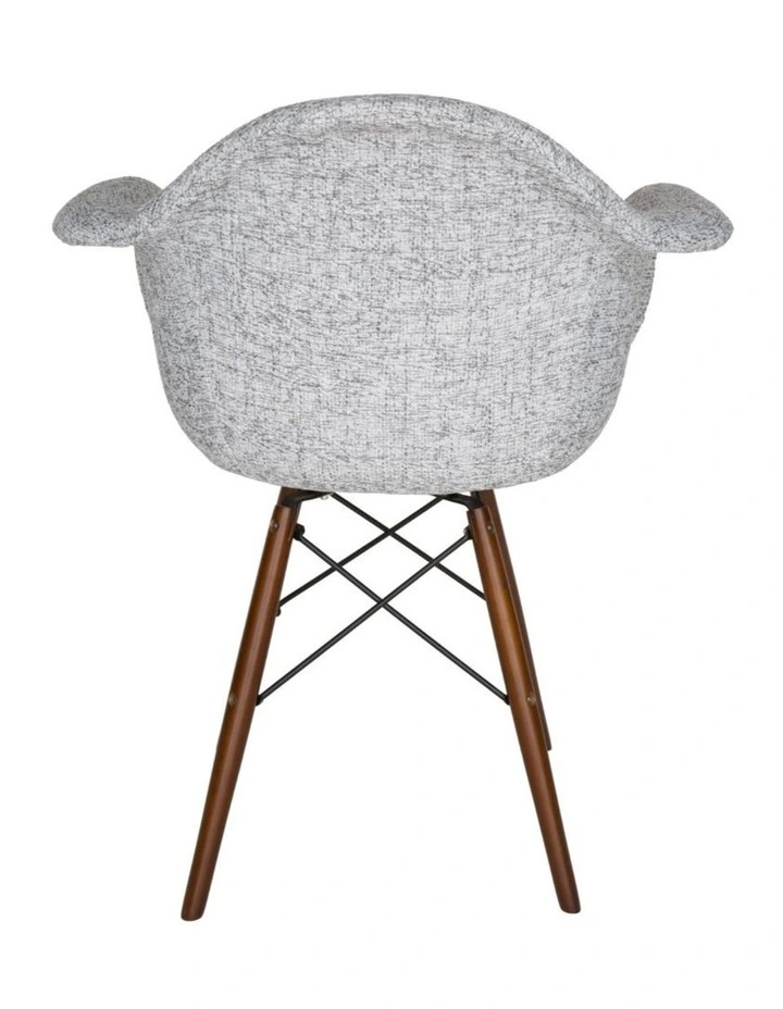 Replica Eames DAW Eiffel Chair, Fabric & Walnut image 5