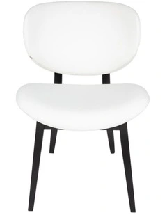 Nobu Dining Chair, Black Legs