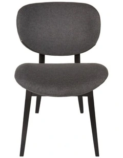 Nobu Dining Chair, Black Legs