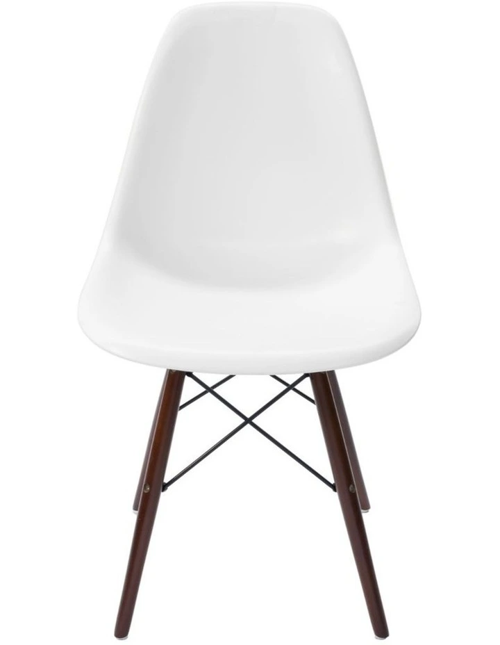 Replica Eames DSW Eiffel Chair, Plastic & Walnut image 1