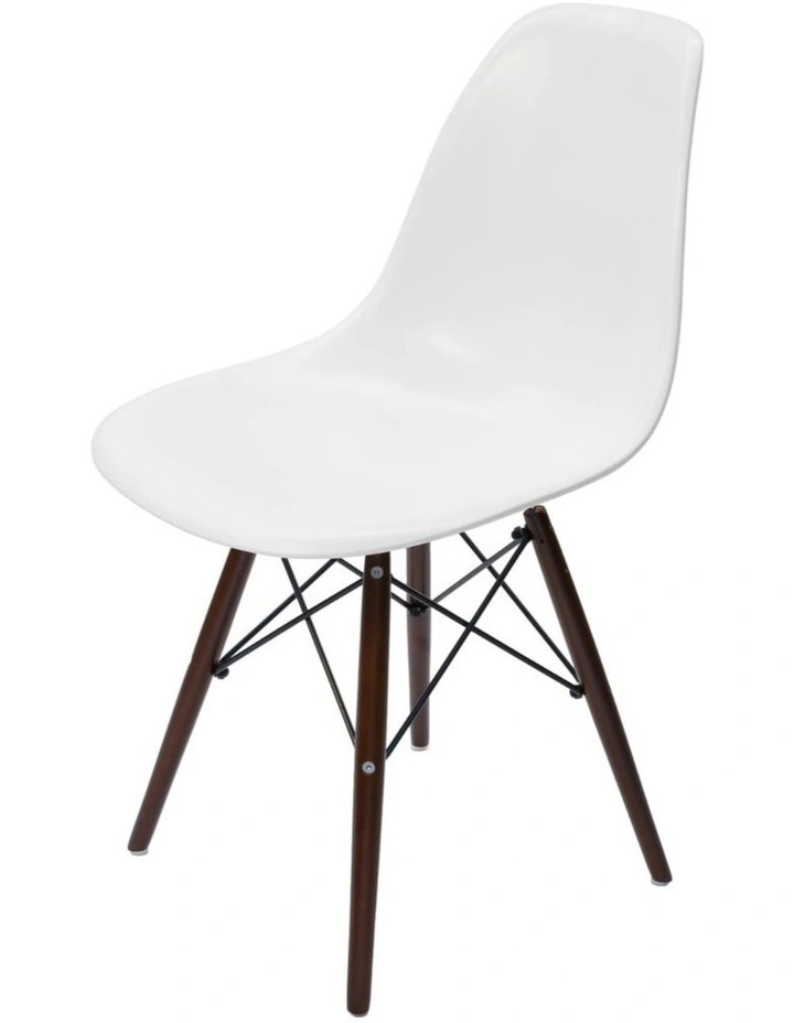 Replica Eames DSW Eiffel Chair, Plastic & Walnut image 2
