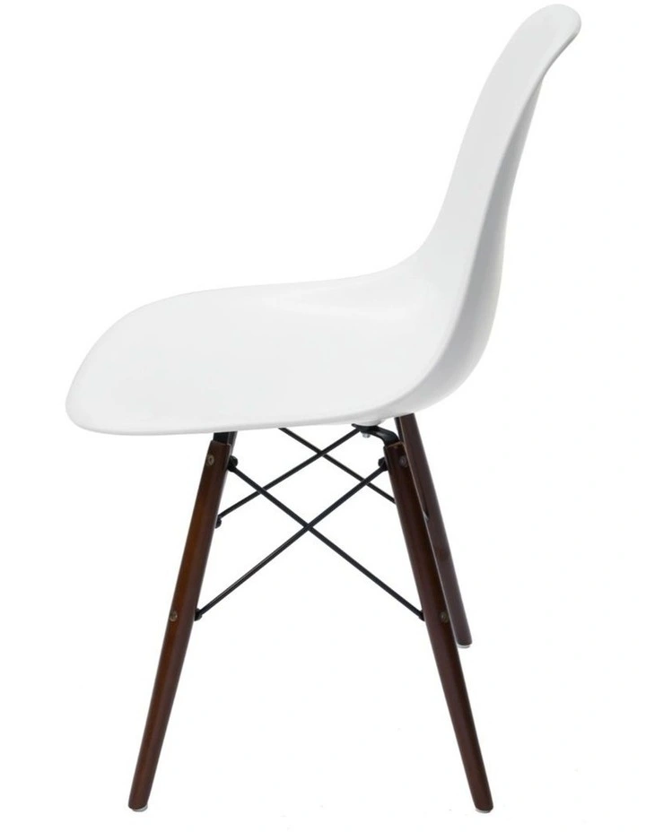 Replica Eames DSW Eiffel Chair, Plastic & Walnut image 3
