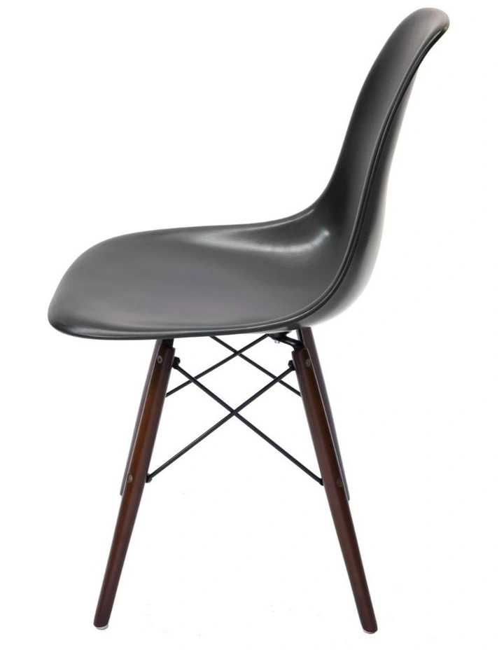 Replica Eames DSW Eiffel Chair, Plastic & Walnut image 3