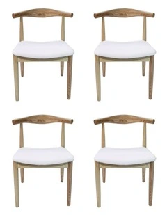 Pack of 4, Replica Hans Wegner Elbow Chair CH20