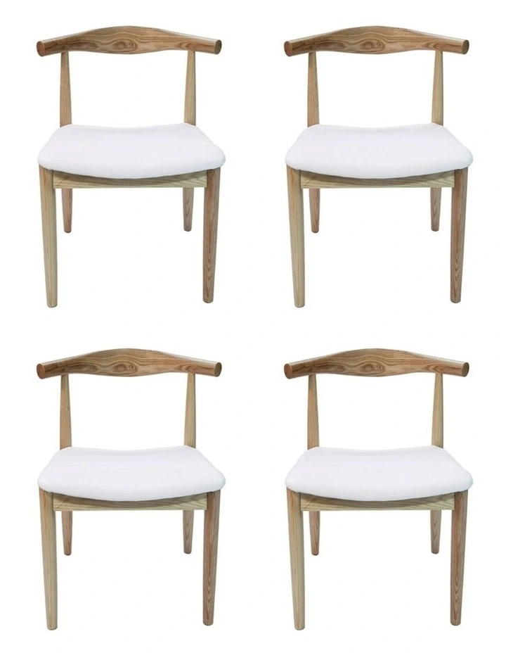 Pack of 4, Replica Hans Wegner Elbow Chair CH20 image 1