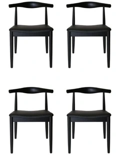 Pack of 4, Replica Hans Wegner Elbow Chair CH20
