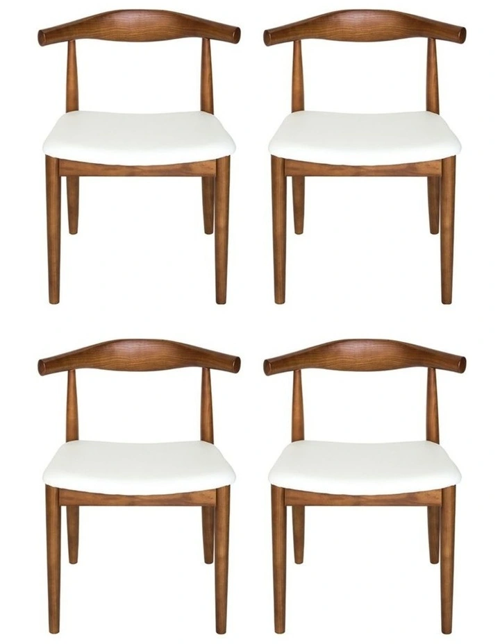 Pack of 4, Replica Hans Wegner Elbow Chair CH20 image 1