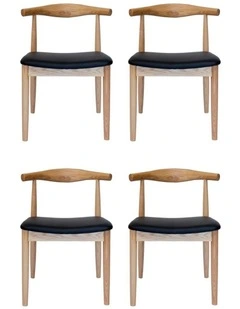 Pack of 4, Replica Hans Wegner Elbow Chair CH20