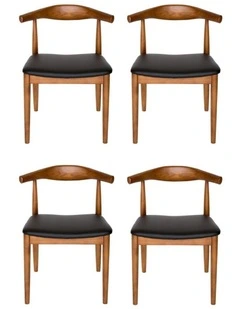 Pack of 4, Replica Hans Wegner Elbow Chair CH20
